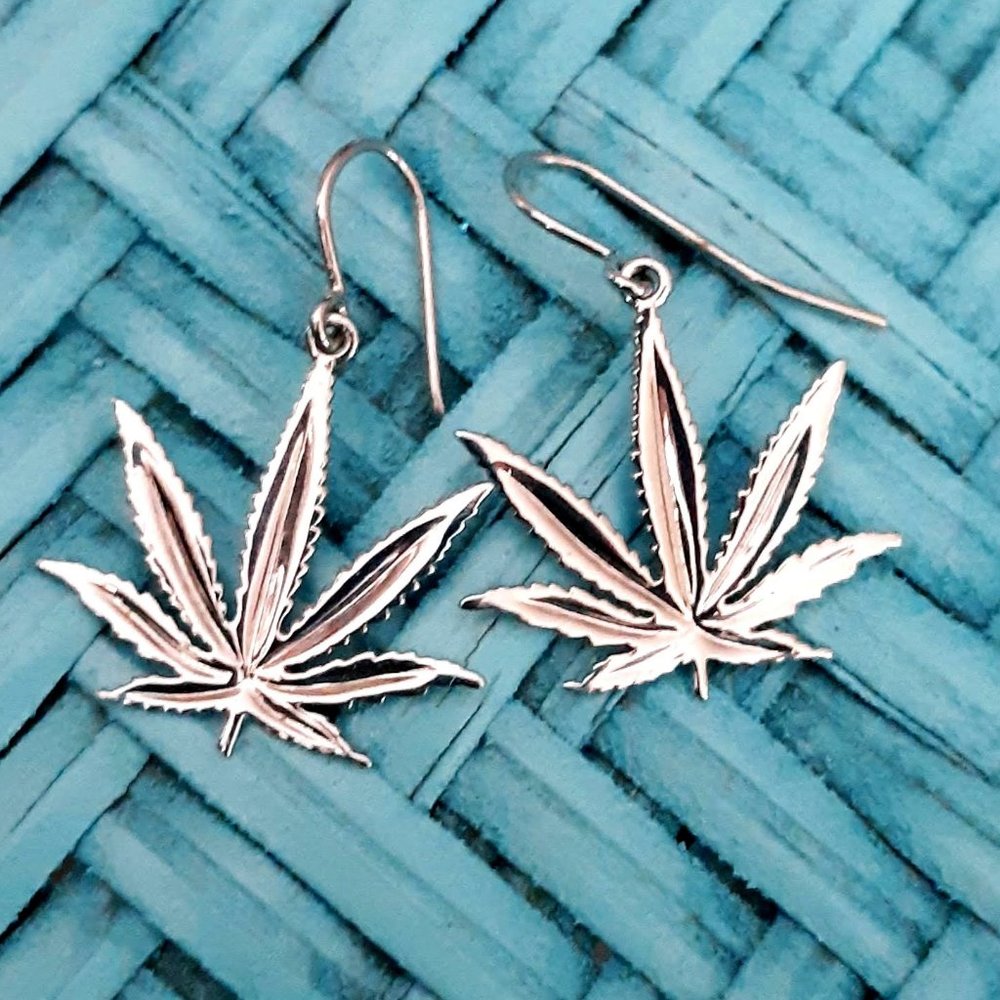 Cannabis Leaf Earrings 🔥 NWOT BOGO 50% Off!